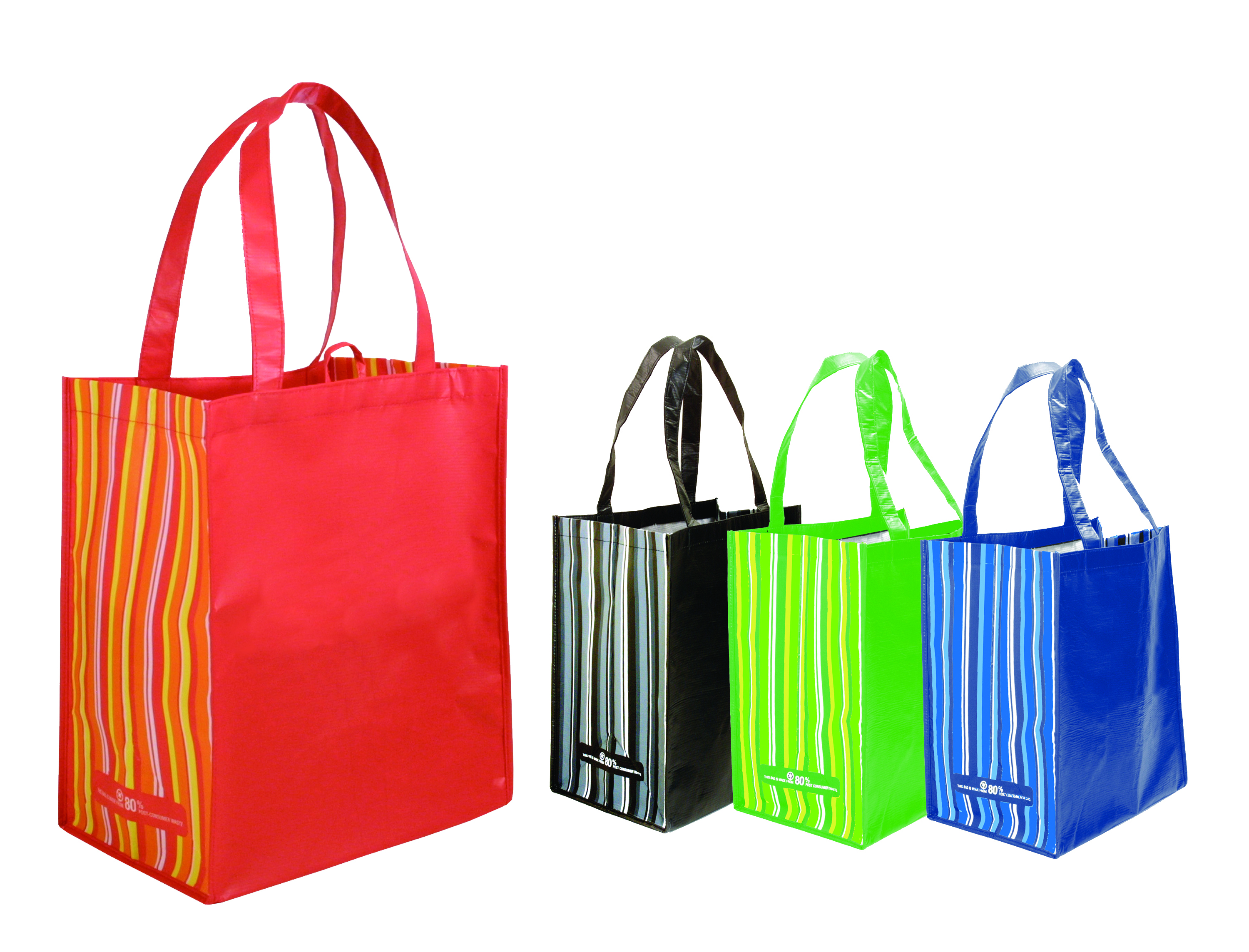 Rpet Striped Tote Bag