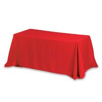 6' 3-Sided Economy Table Covers & Table Throws/Fit 6 Foot Table