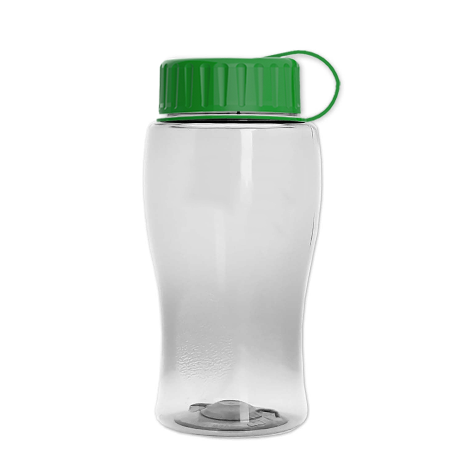 Poly-Pure Jr. - 18 Oz. Transparent Bottle With Tethered Lid