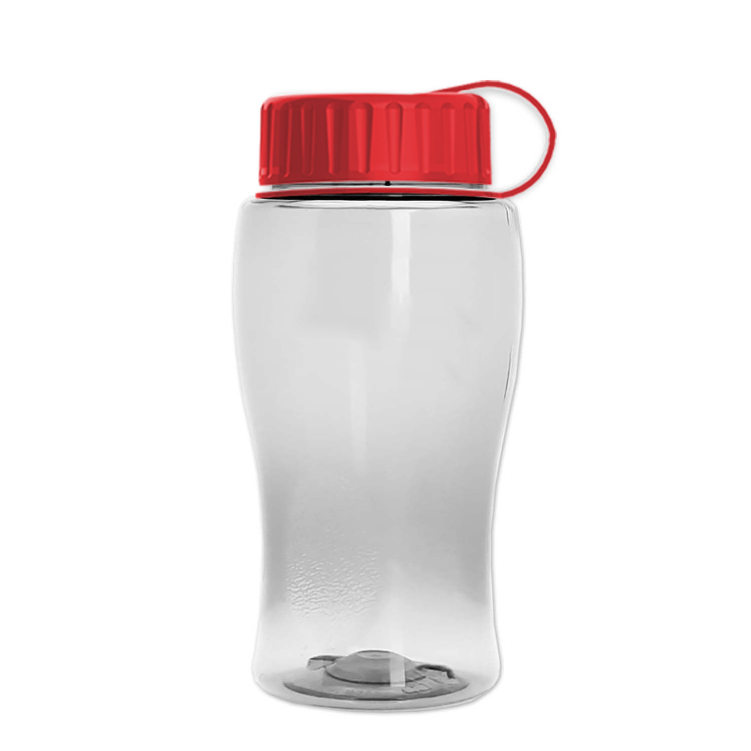 Poly-Pure Jr. - 18 Oz. Transparent Bottle With Tethered Lid