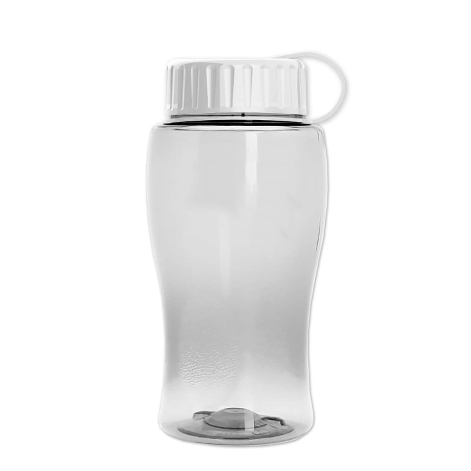Poly-Pure Jr. - 18 Oz. Transparent Bottle With Tethered Lid