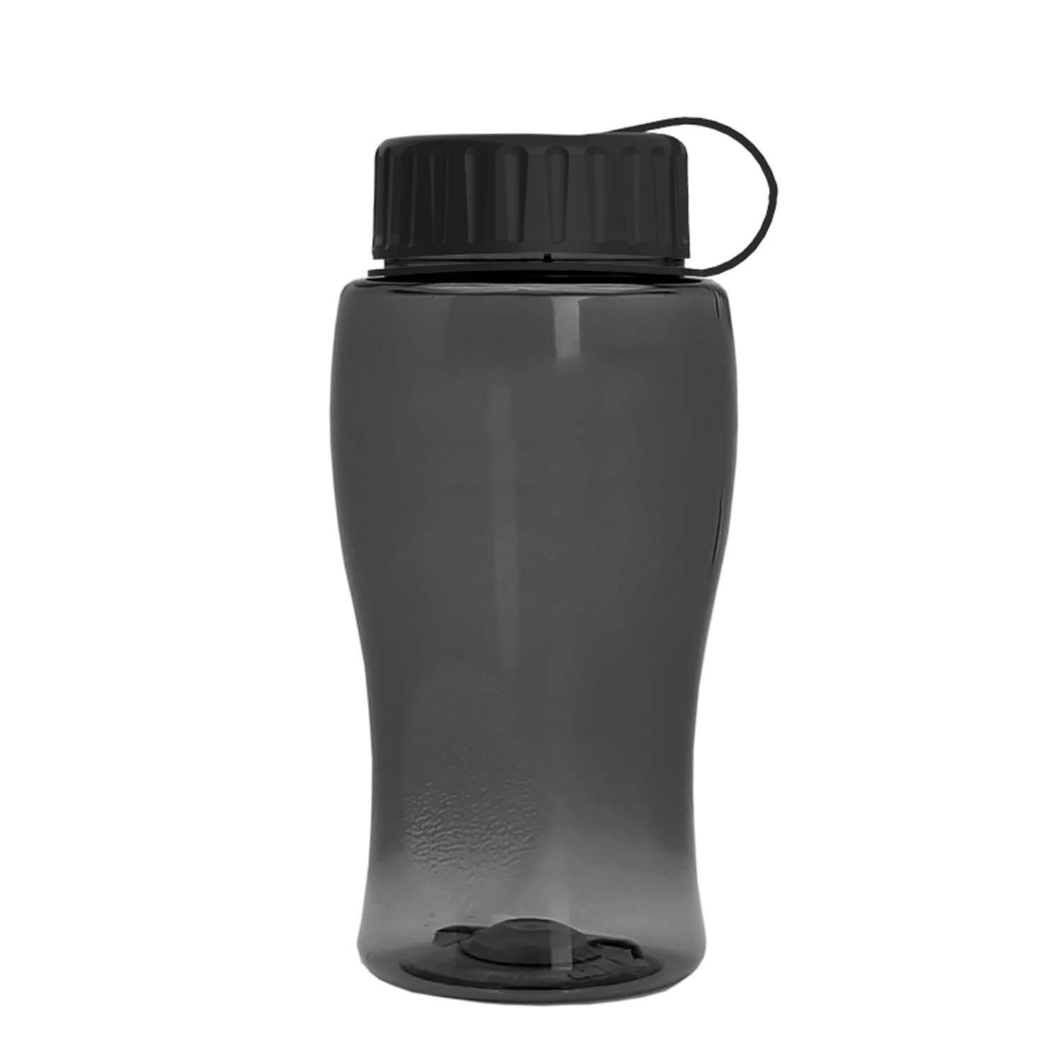 Poly-Pure Jr. - 18 Oz. Transparent Bottle With Tethered Lid