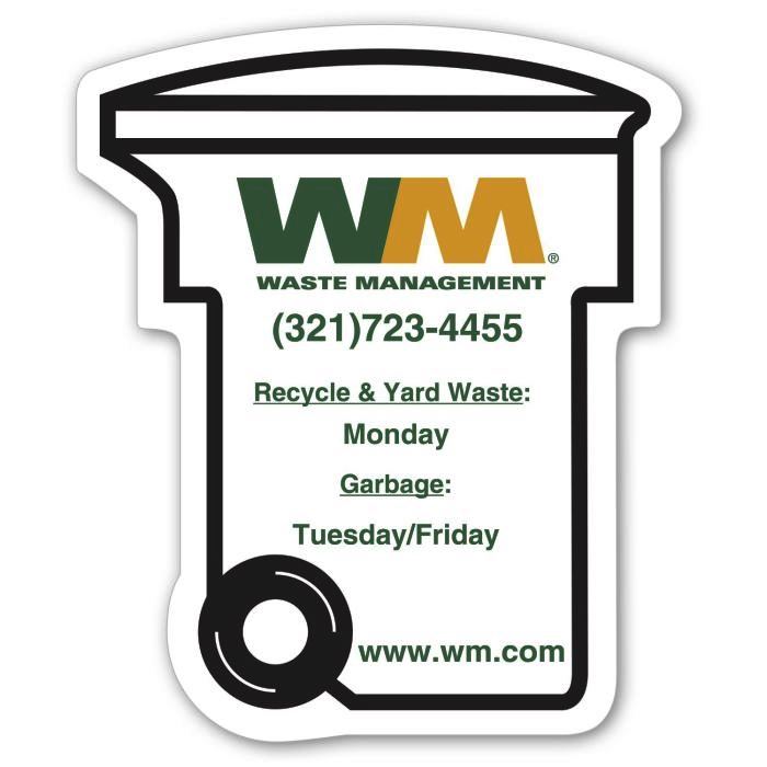 Go Green Recycling Bin Magnet