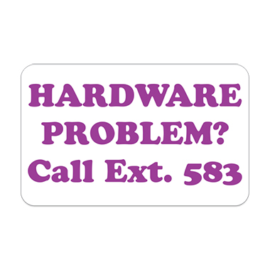 Value-Line Die Cut Roll Label | Rectangle | 1 1/4