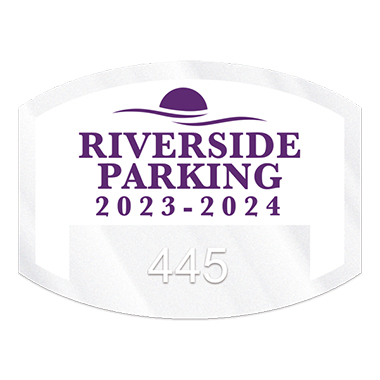 Inside Parking Permit | Flat Side Oval | 1 1/2