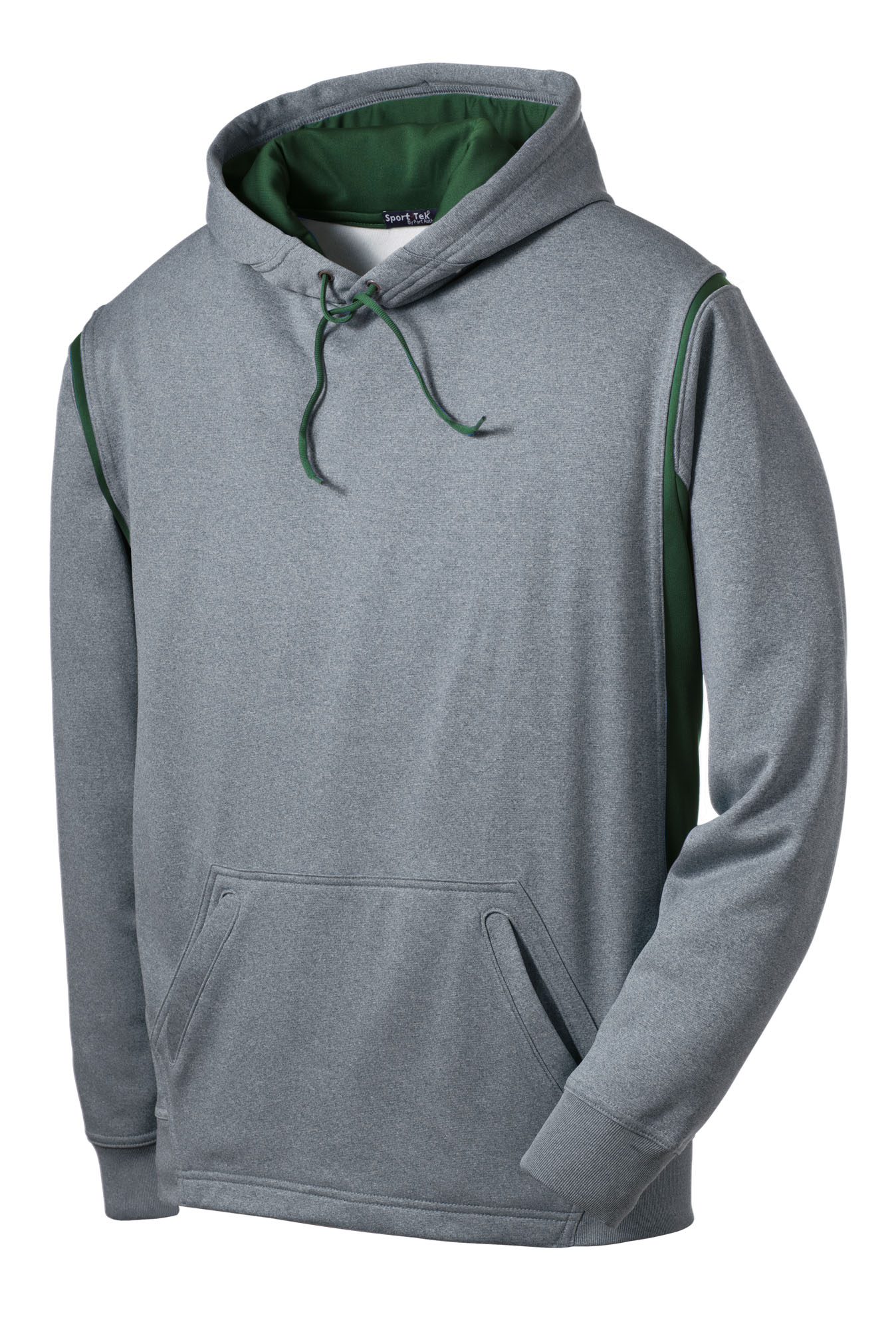 Sport-Tek® Tech Fleece Colorblock Hooded Sweatshirt