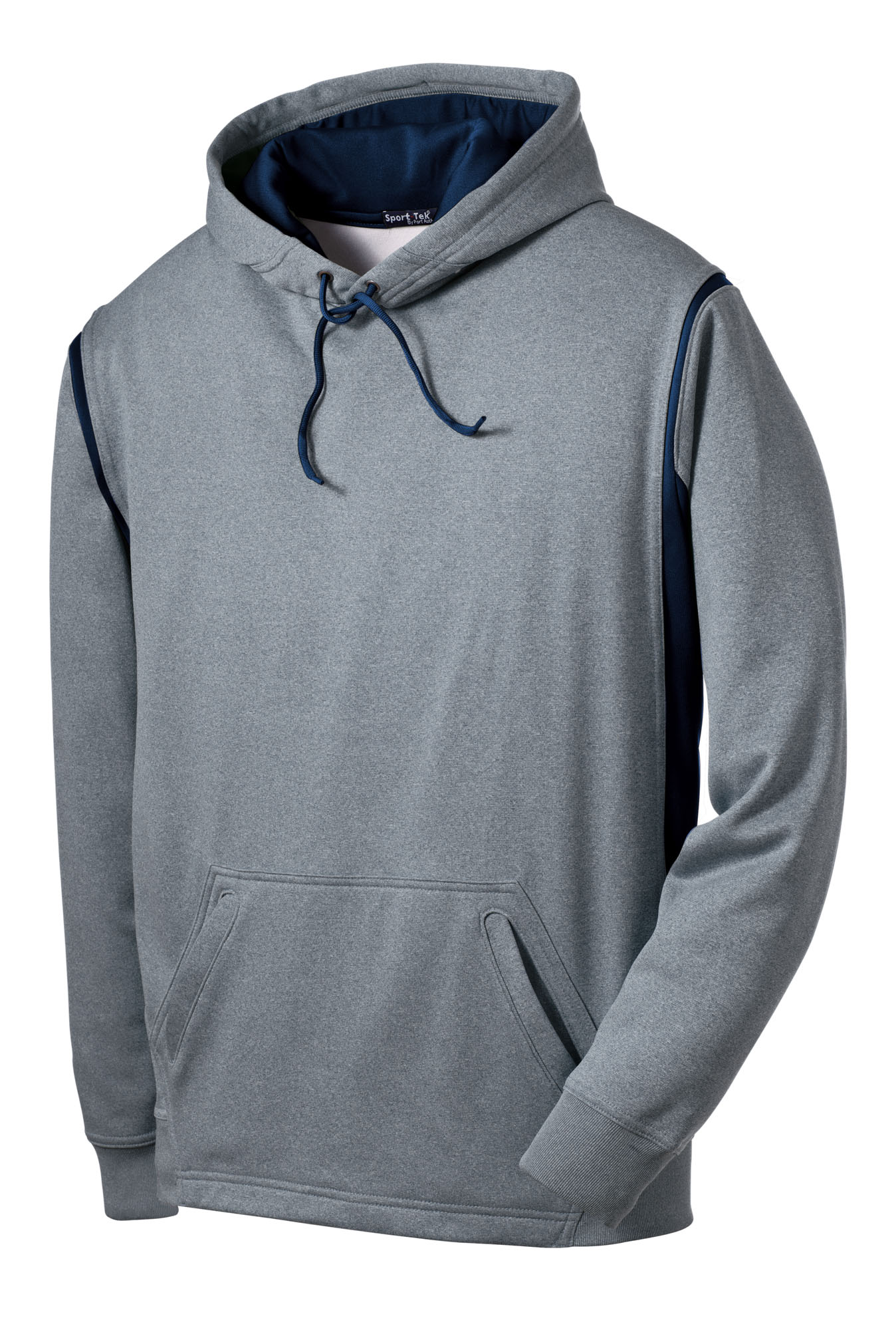 Sport-Tek® Tech Fleece Colorblock Hooded Sweatshirt