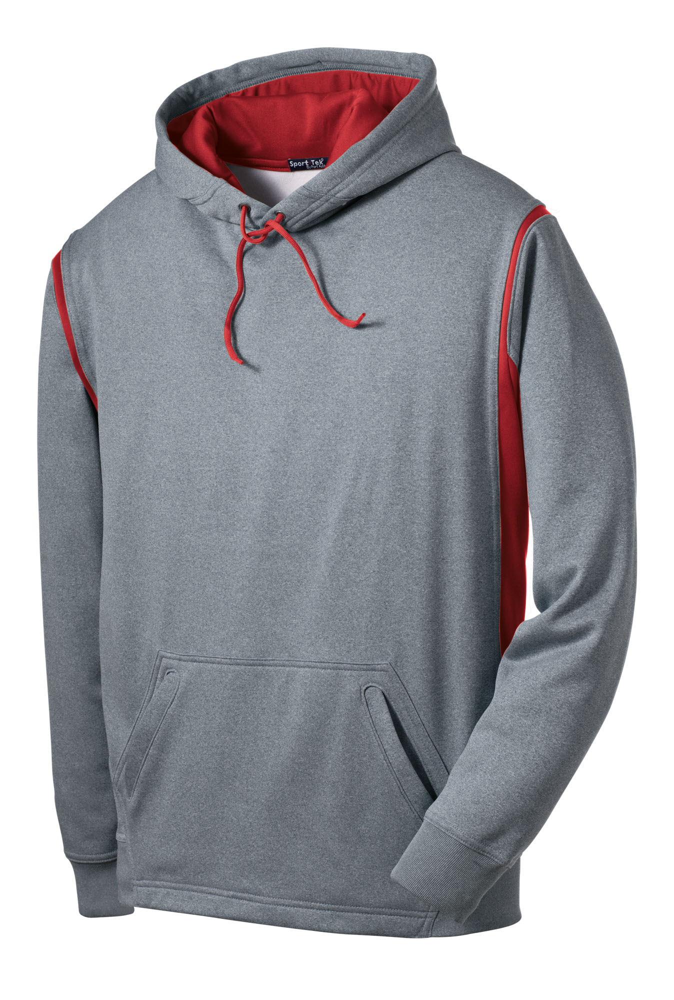 Sport-Tek® Tech Fleece Colorblock Hooded Sweatshirt