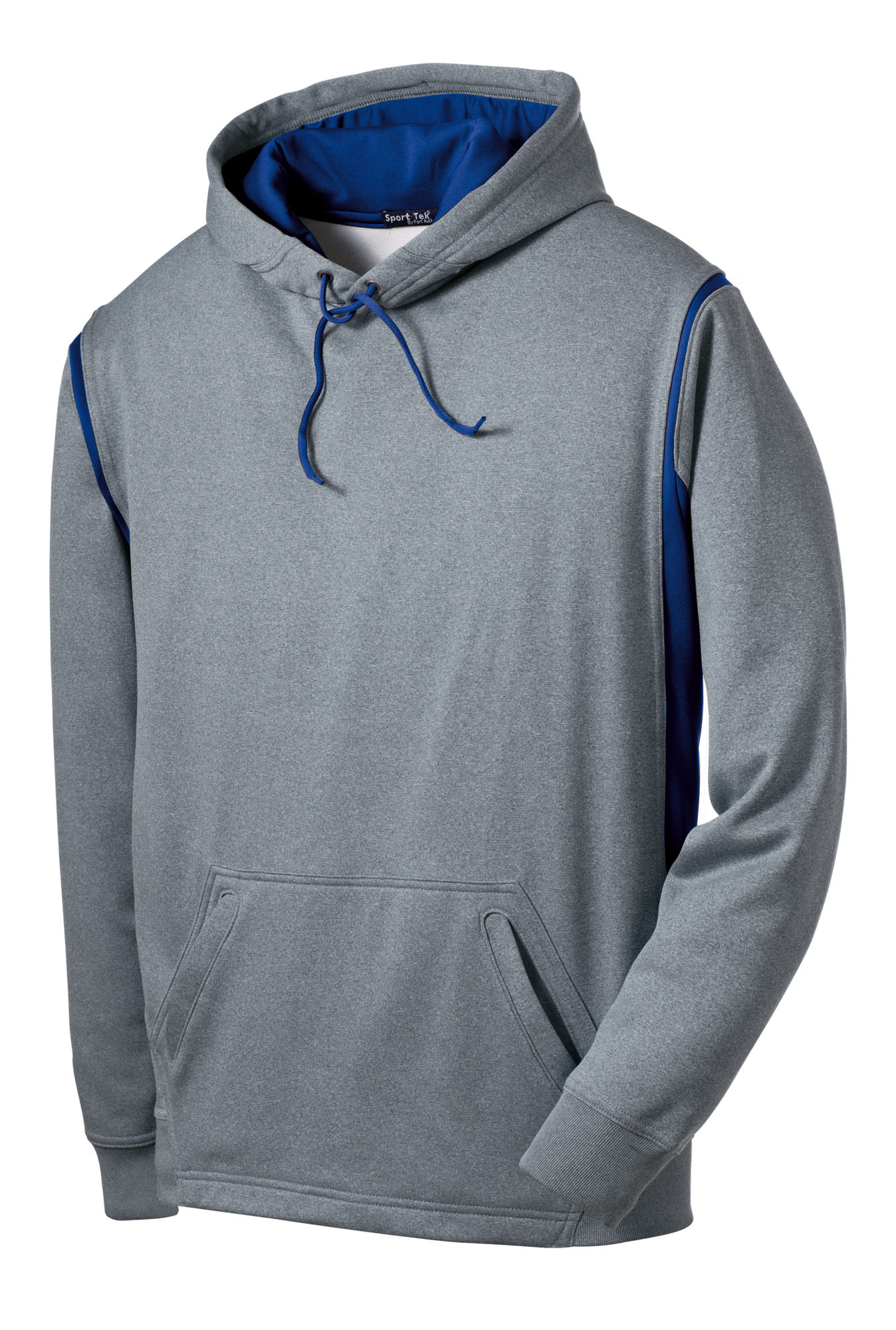 Sport-Tek® Tech Fleece Colorblock Hooded Sweatshirt