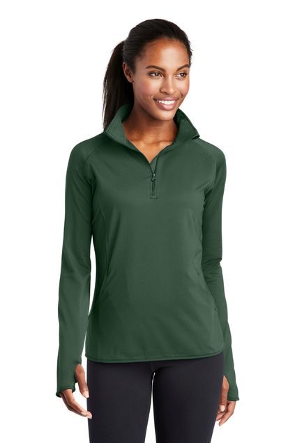Sport-Tek® Ladies Sport-Wick® Stretch 1/2-Zip Pullove