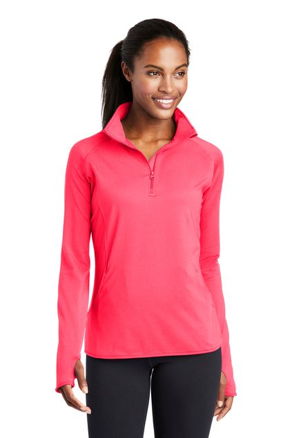 Sport-Tek® Ladies Sport-Wick® Stretch 1/2-Zip Pullove