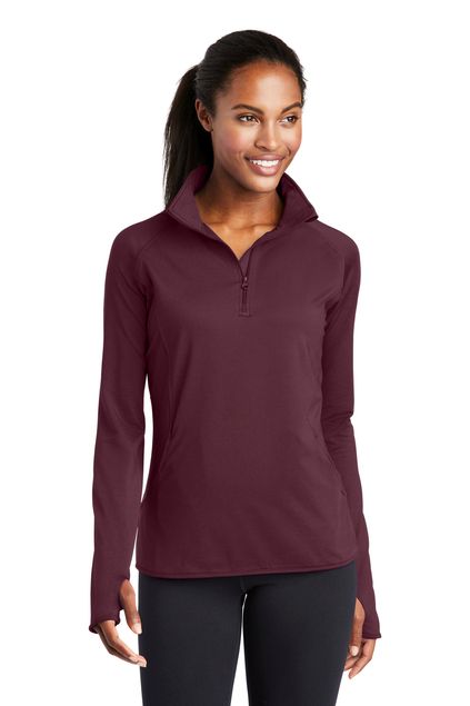 Sport-Tek® Ladies Sport-Wick® Stretch 1/2-Zip Pullove