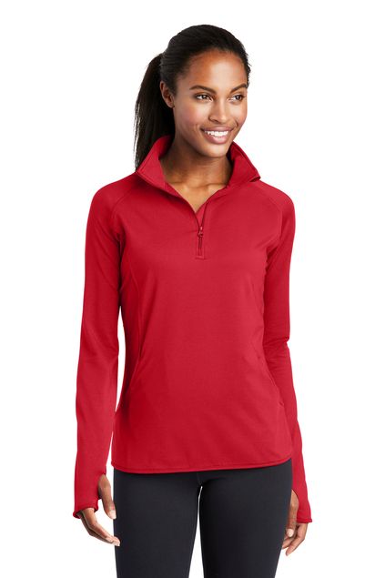 Sport-Tek® Ladies Sport-Wick® Stretch 1/2-Zip Pullove