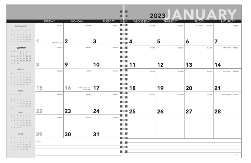 Standard Year Desk Planner with Custom Cover