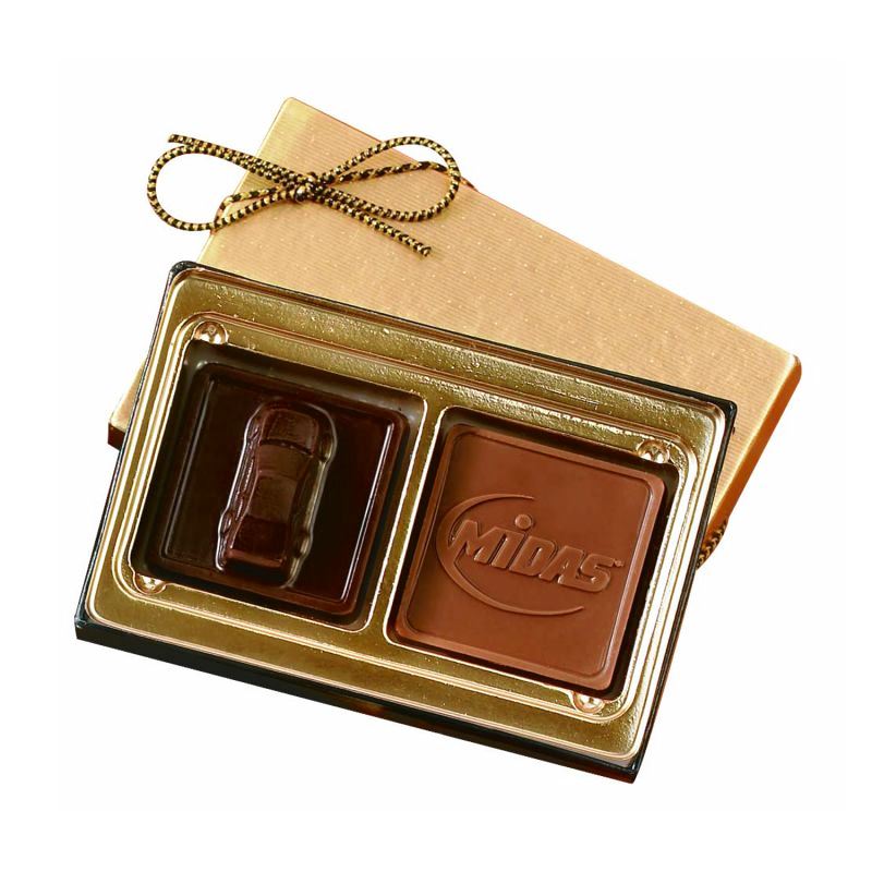 Custom Chocolate Squares Gift Box (1 1/4oz.)