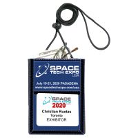 420D Polyester 5 Function Tradeshow Badgeholder and Neck Wallet