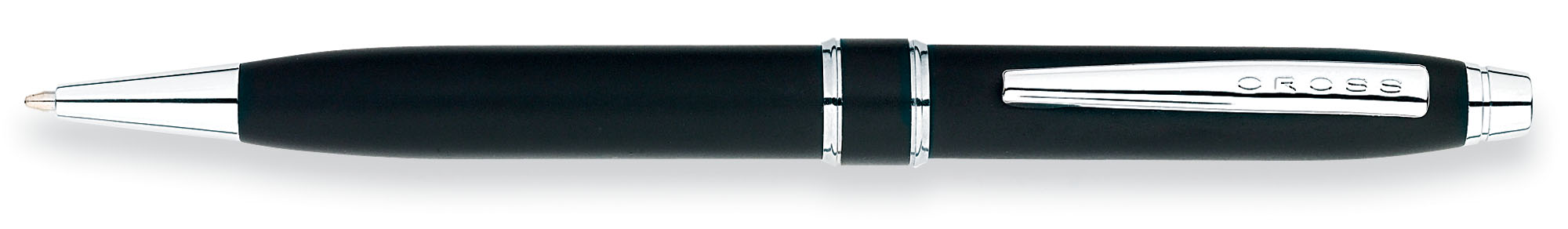 Stratford Satin Black Ballpoint Pen