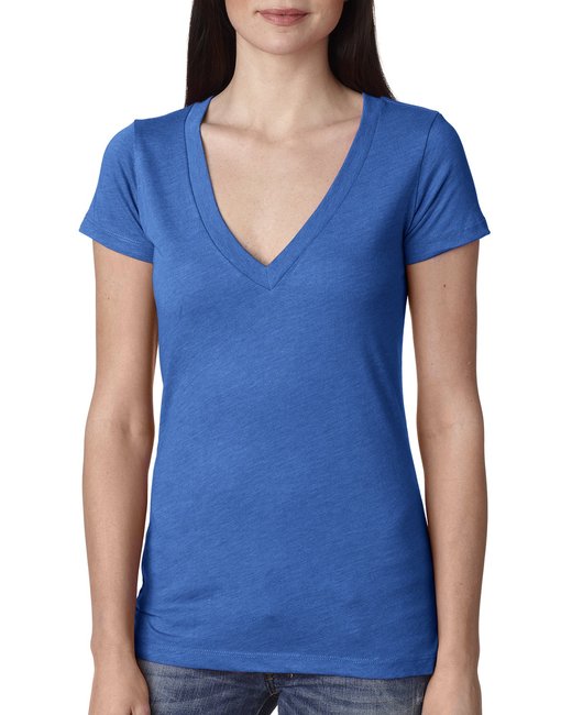 Women’s Triblend Deep V-Neck T-Shirt