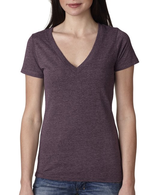 Women’s Triblend Deep V-Neck T-Shirt