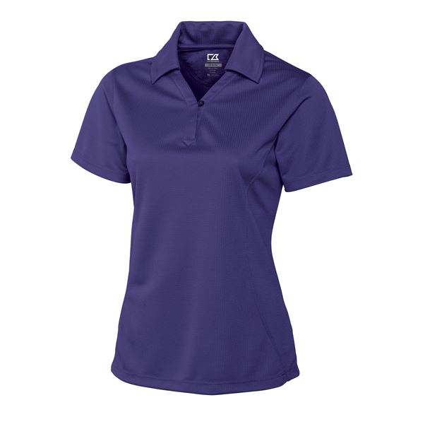 CB Drytec Genre Textured Solid Womens Polo