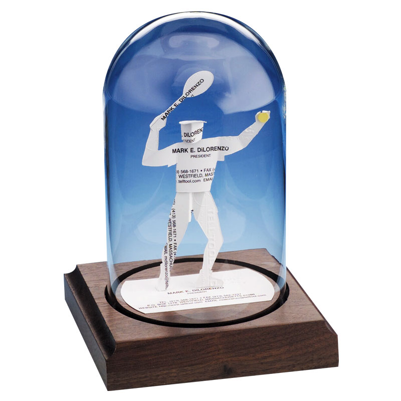 Business Card Sculpture - Tennis Player