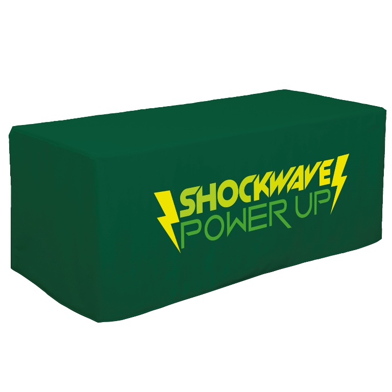 6' Decobrite™ Three-Sided Table Cover (Full-Color Imprint, One Lo