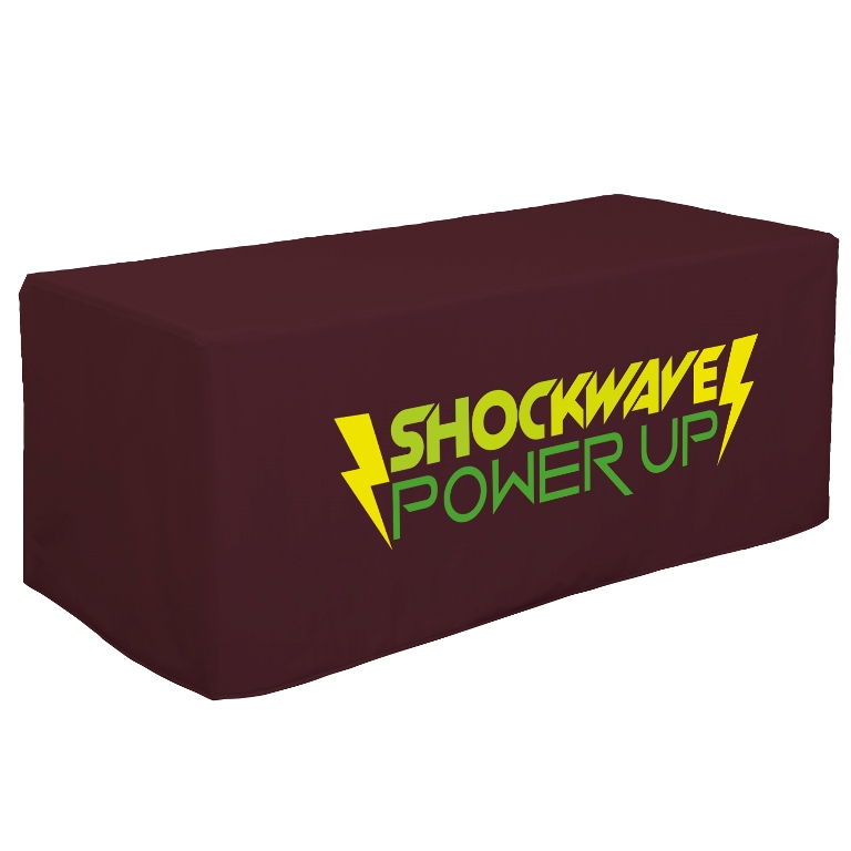 6' Decobrite™ Four-Sided Table Cover (Full-Color Imprint, One Loc