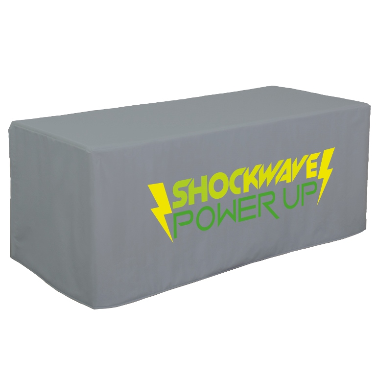 6' Decobrite™ Four-Sided Table Cover (Full-Color Imprint, One Loc