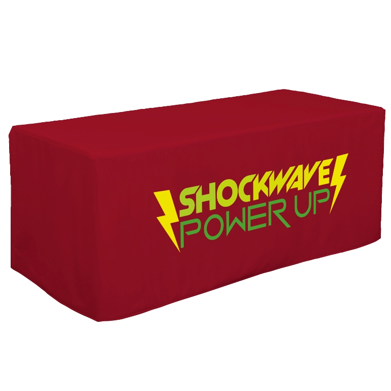 6' Decobrite™ Four-Sided Table Cover (Full-Color Imprint, One Loc