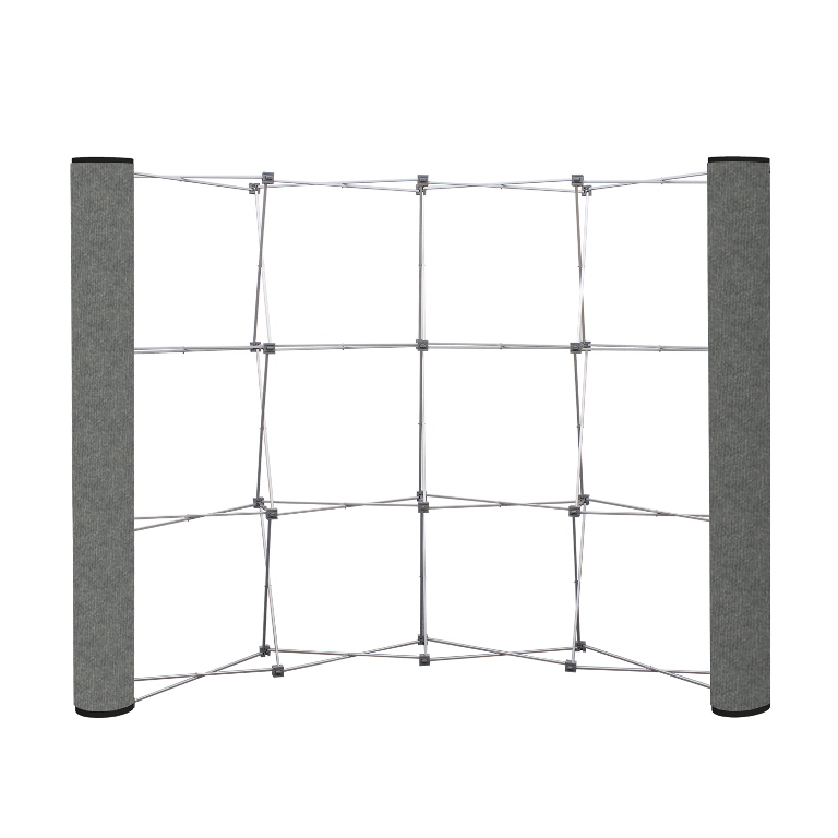 Curved Show 'N Rise Floor Display End Panel (Fabric)