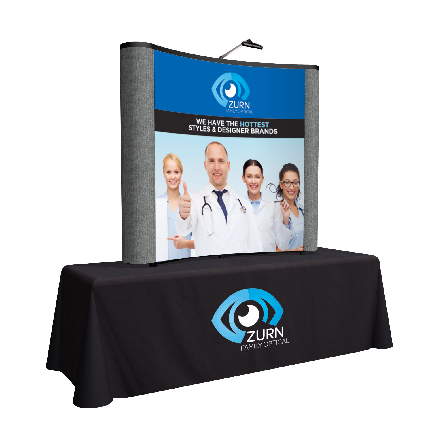 6' ARISE Tabletop Display Kit (Mural with Fabric Ends)