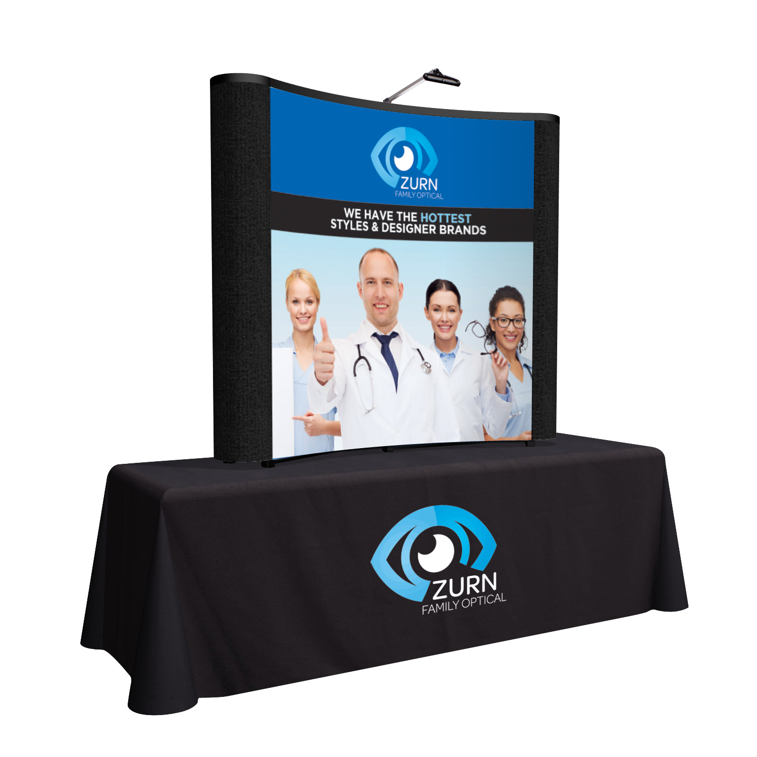 6' ARISE Tabletop Display Kit (Mural with Fabric Ends)
