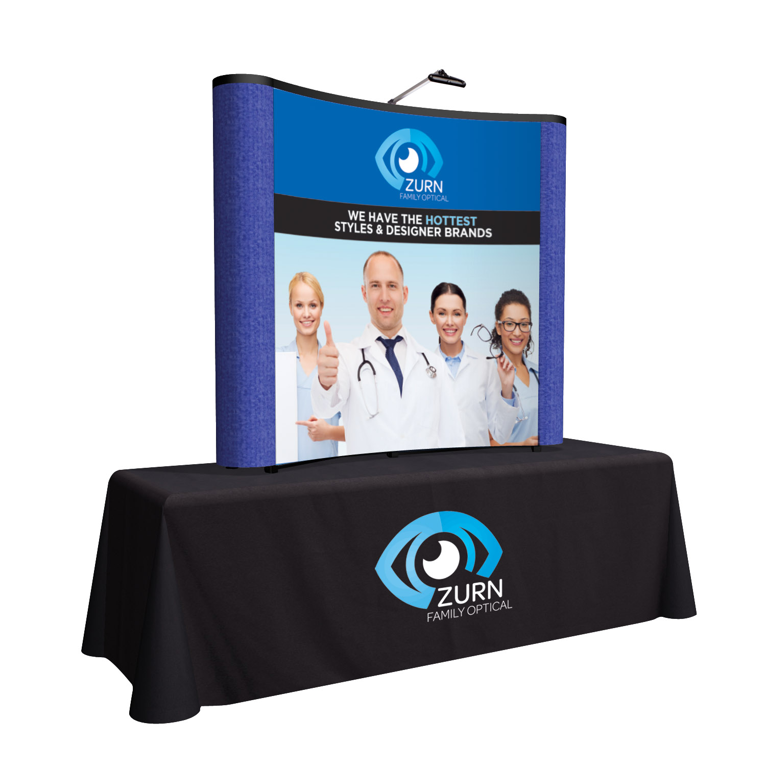 6' ARISE Tabletop Display Kit (Mural with Fabric Ends)