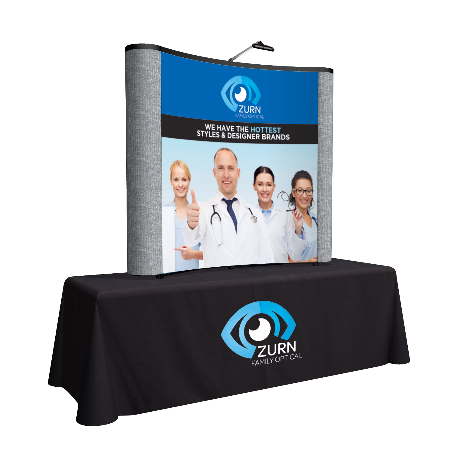 6' ARISE Tabletop Display Kit (Mural with Fabric Ends)