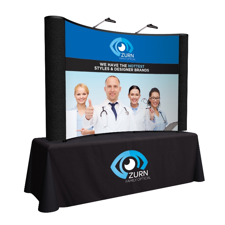 8' ARISE Tabletop Display Kit (Mural with Fabric Ends)