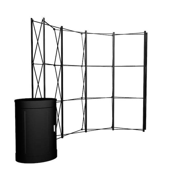 10' Curved ARISE Floor Display Hardware