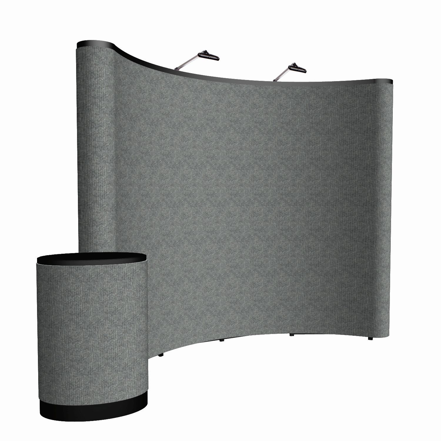 10' Curved ARISE Floor Display Kit (Fabric)