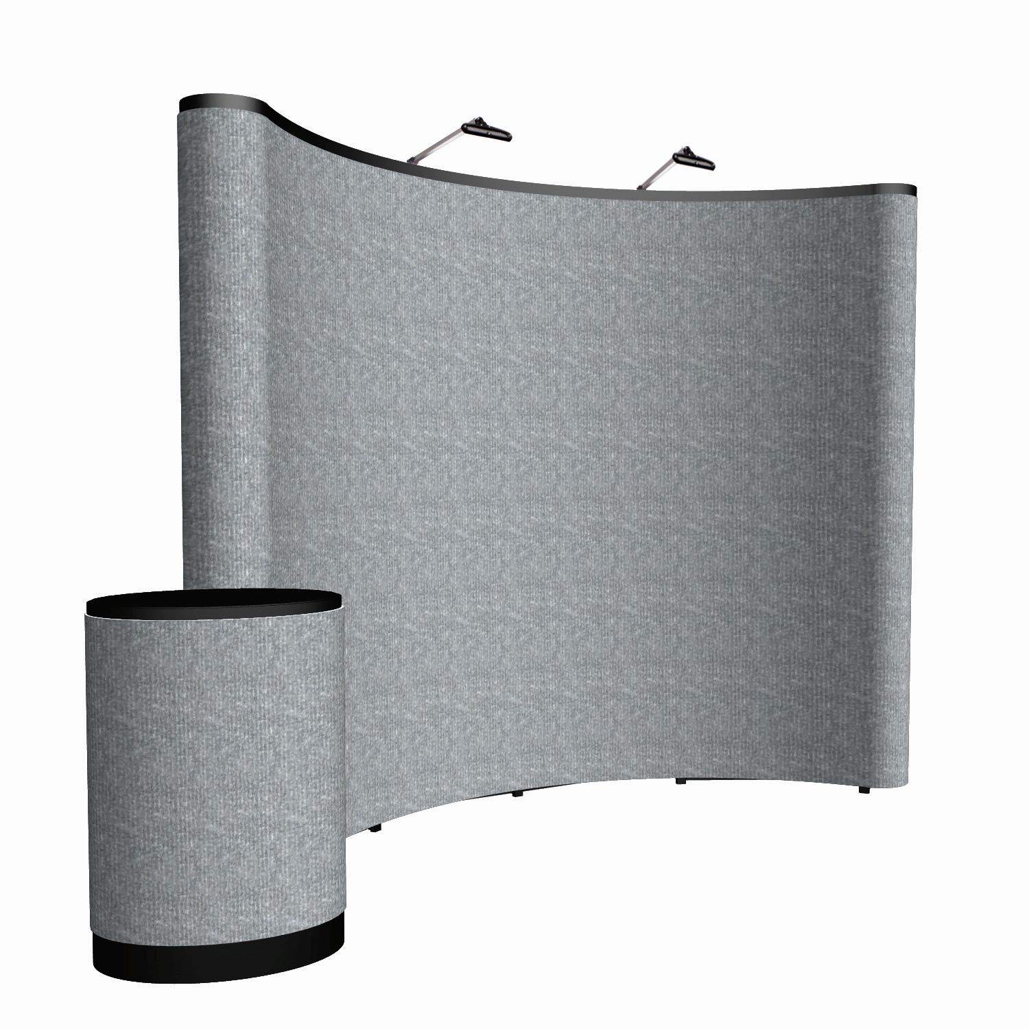 10' Curved ARISE Floor Display Kit (Fabric)