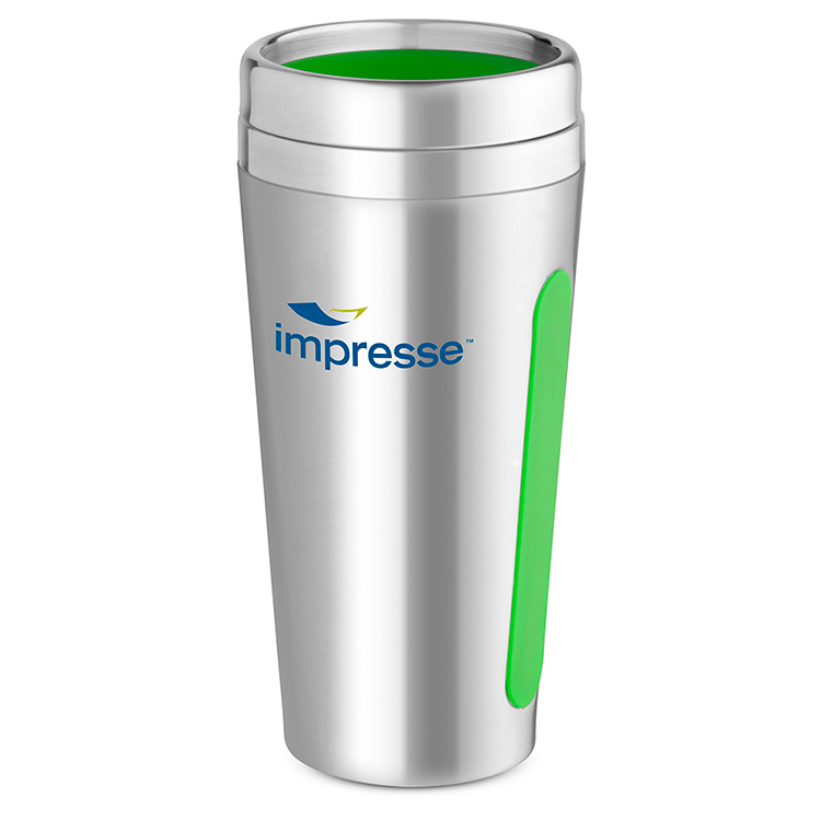 Dual-Grip Travel Tumbler - 15 Oz.