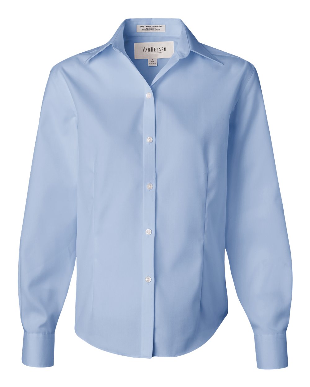 Van Heusen Ladies' Long-Sleeve Non-Iron Pinpoint Oxford