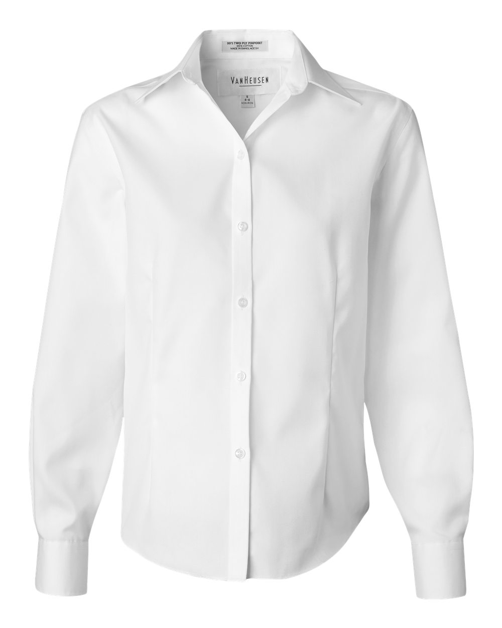 Van Heusen Ladies' Long-Sleeve Non-Iron Pinpoint Oxford