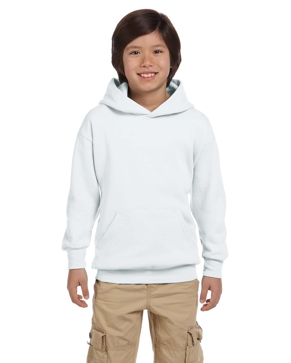 Hanes Youth EcoSmart® Pullover Hooded Sweatshirt