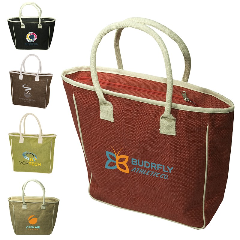 Seville Jute/Canvas Tote