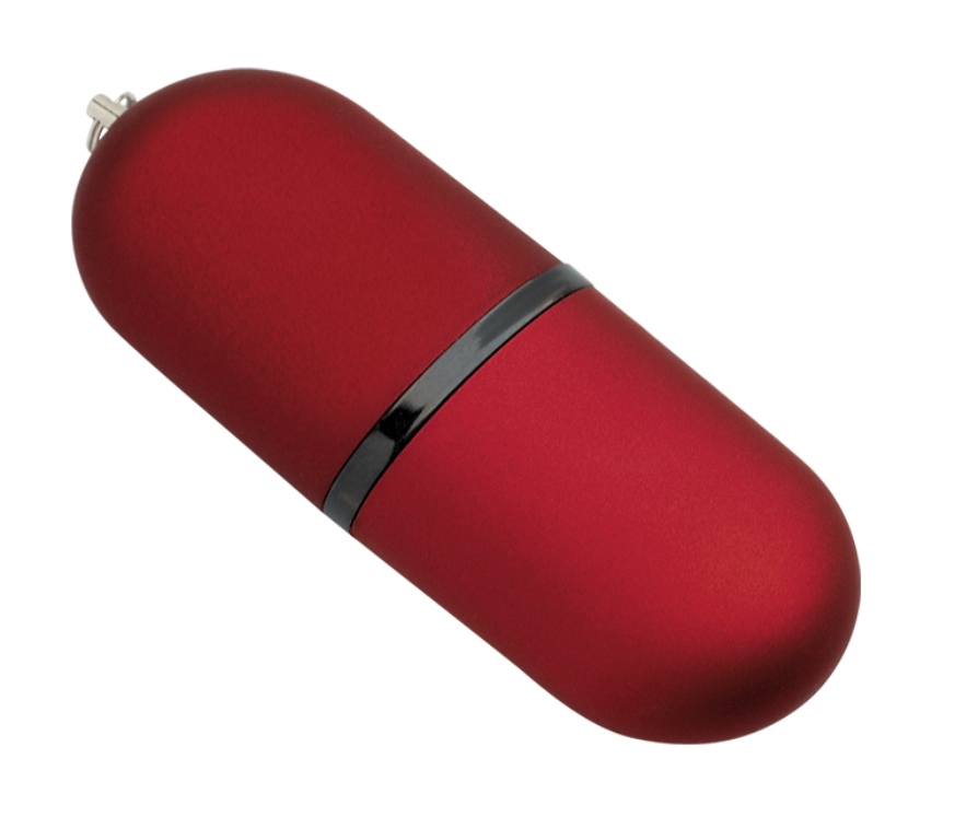 1 GB Oval USB 2.0 Flash Drive