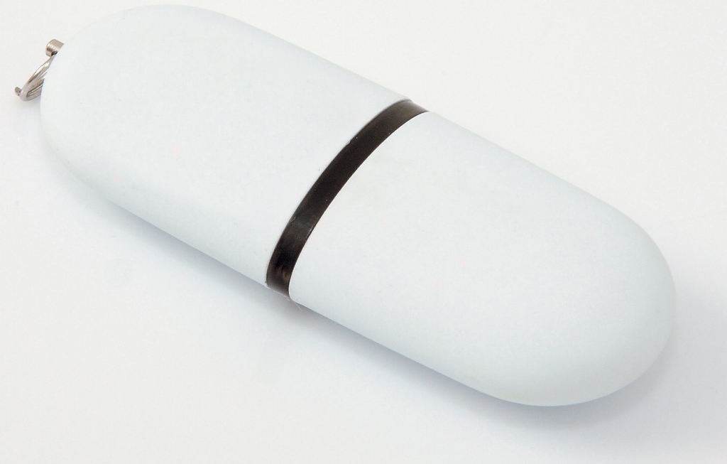 1 GB Oval USB 2.0 Flash Drive