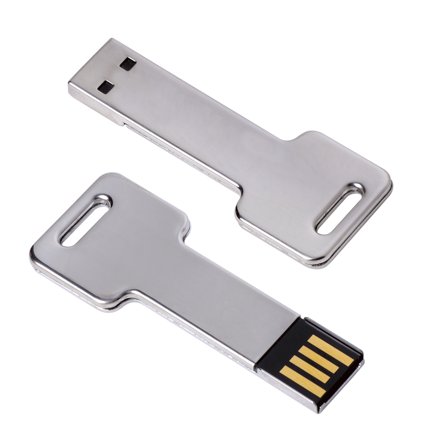 1 GB Silver Key USB 2.0 Flash Drive