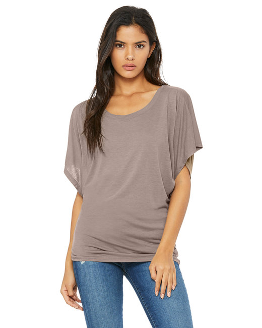 Bella + Canvas Ladies' Flowy Draped Sleeve Dolman T-Shirt