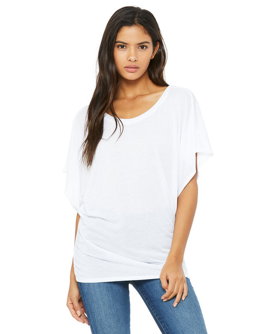 Bella + Canvas Ladies' Flowy Draped Sleeve Dolman T-Shirt