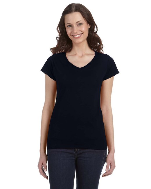 Ladies' SoftStyle® Fitted V-Neck T-Shirt