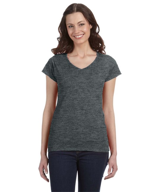 Ladies' SoftStyle® Fitted V-Neck T-Shirt